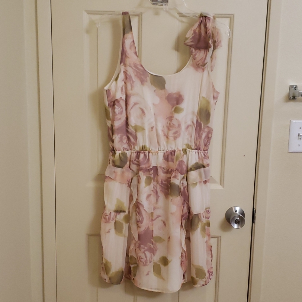 Lauren Conrad Blush Floral Dress